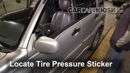 1999 Suzuki Grand Vitara JLX 2.5L V6 Tires & Wheels Check Tire Pressure